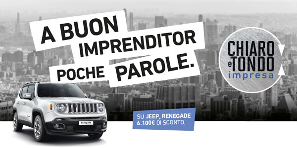 Chiaro e Tondo impresa su Jeep Renegade