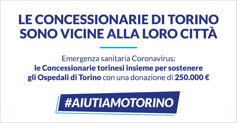 Emergenza Coronavirus: Spazio si unisce alle concessionarie torinesi a sostegno degli ospedali di Torino