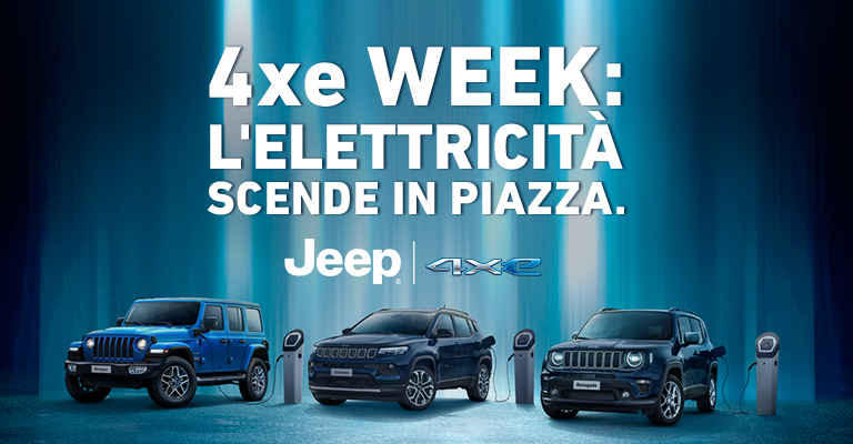 Tutta l’energia che vuoi: partecipa alla 4xe Week di Jeep® a Torino con Spazio!