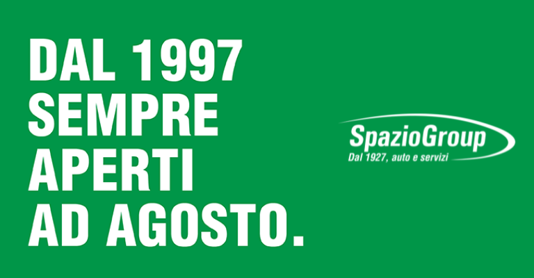 Una breve pausa? Ce la concediamo dal 10 al 17/08 compresi!