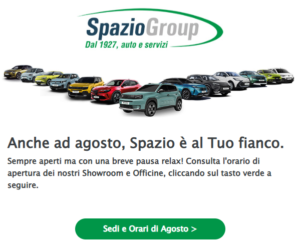 Spazio Chiusure - Agosto 26